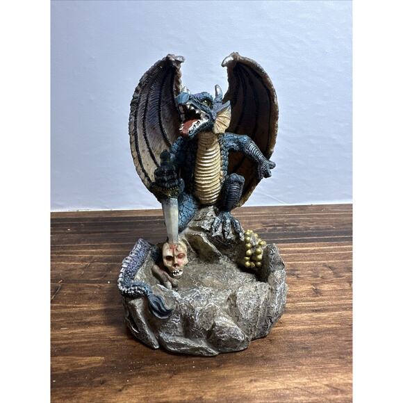 Other - Mystic Collection Winged Dragon Ashtray Sword Sea Monster Figurine